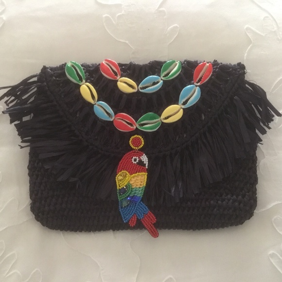 Rasta Mon Mar y Sol Navy blue clutch NWT - Picture 1 of 3